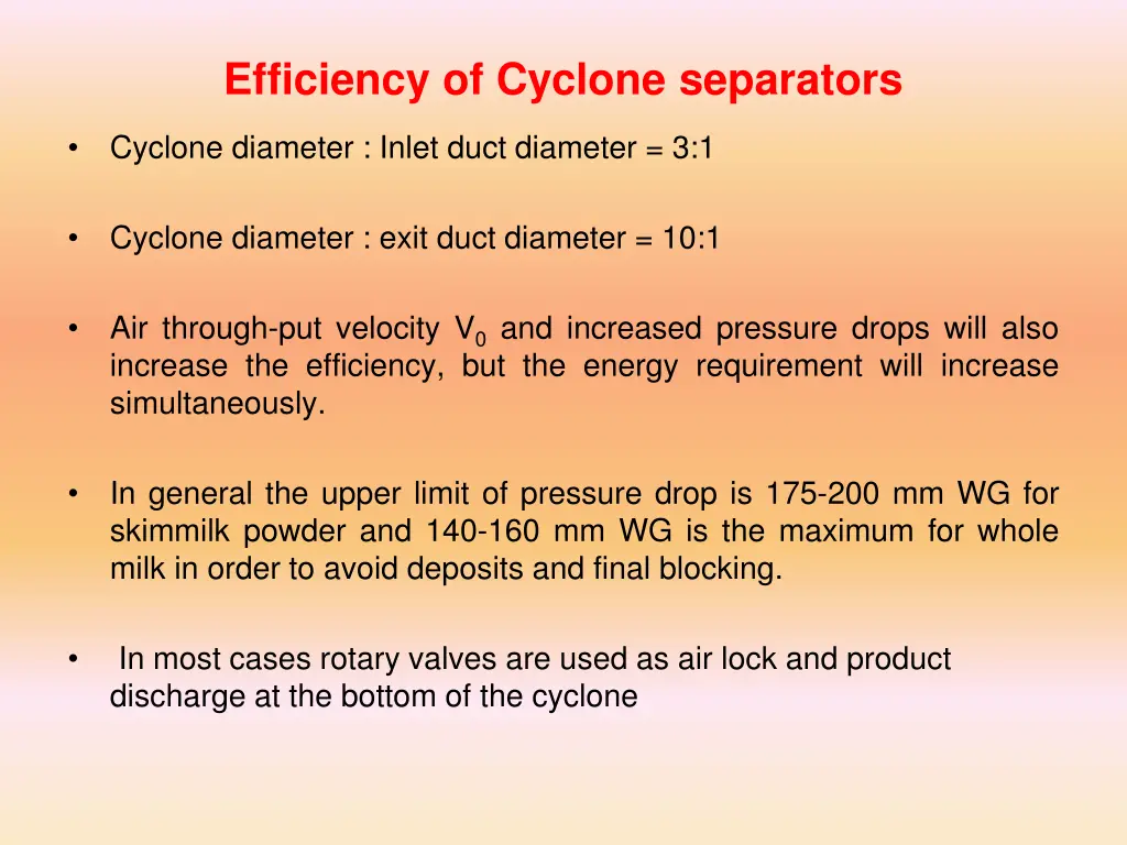 efficiency of cyclone separators 1