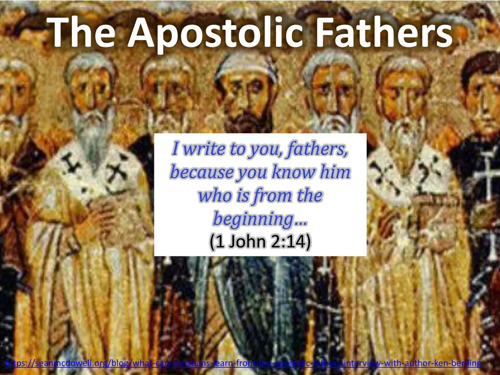 the apostolic fathers