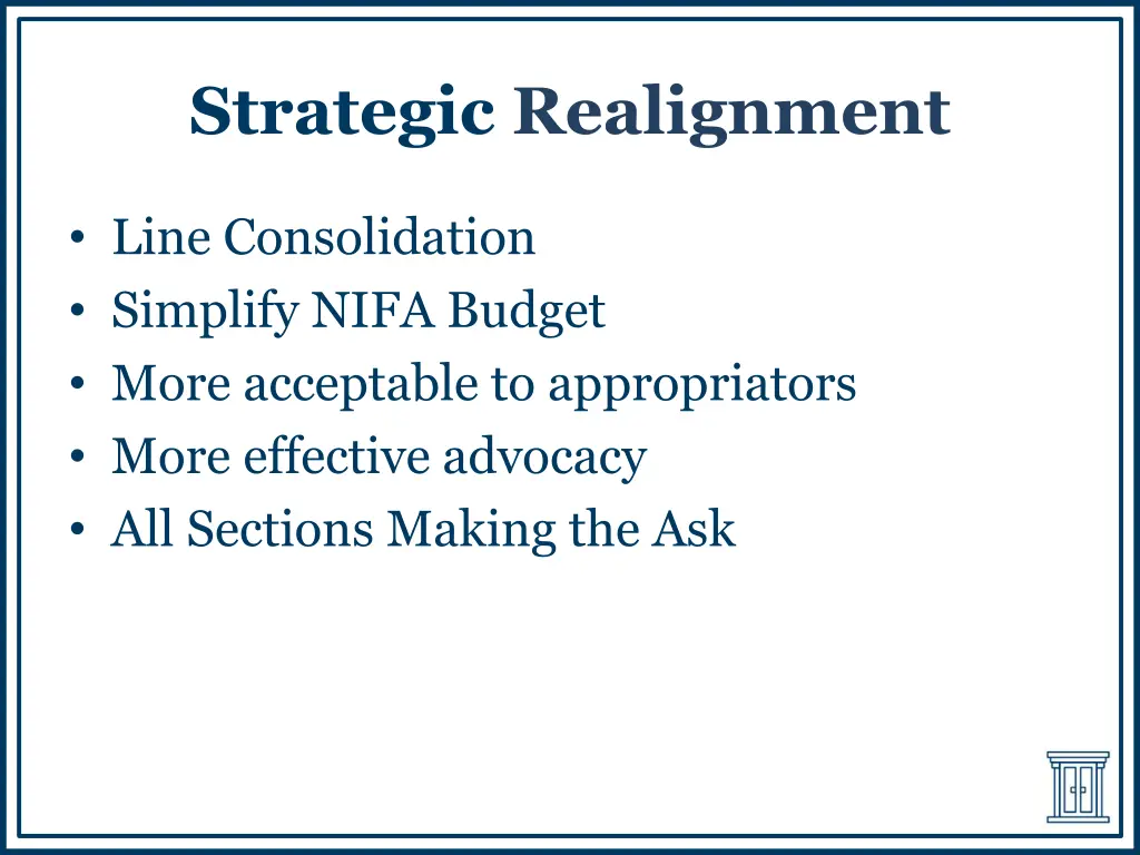strategic realignment