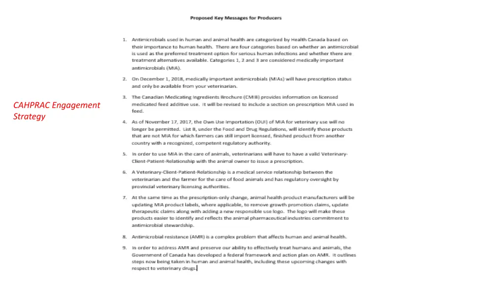 cahprac engagement strategy