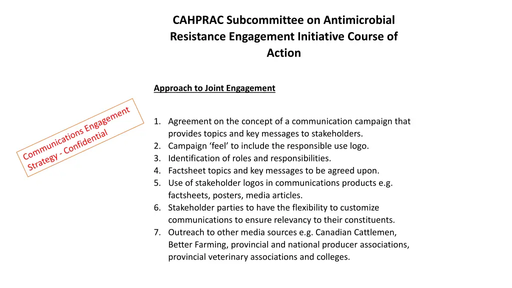 cahprac subcommittee on antimicrobial resistance