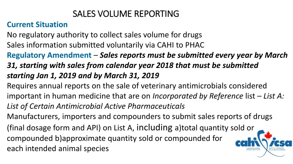sales volume reporting sales volume reporting