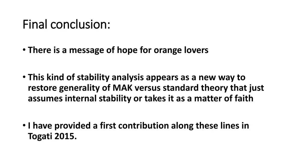 final final conclusion conclusion