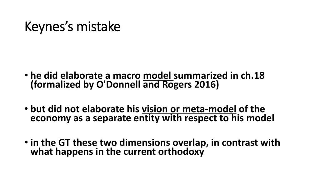 keynes s keynes s mistake