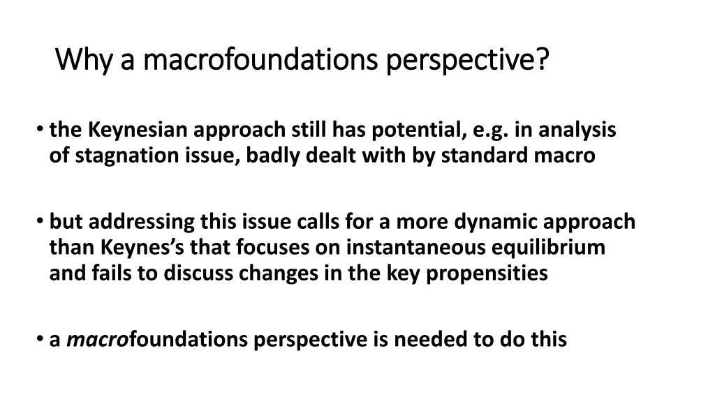 why why a a macrofoundations macrofoundations
