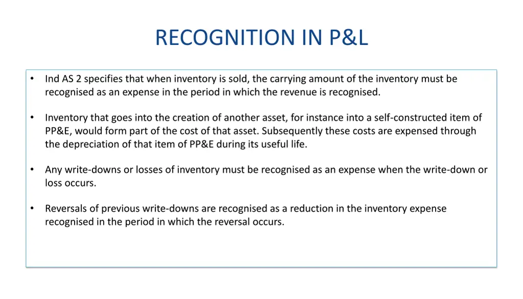 recognition in p l
