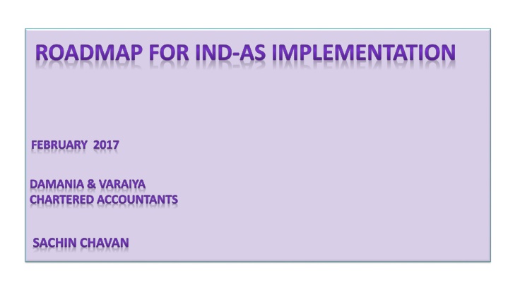 roadmap for ind as implementation