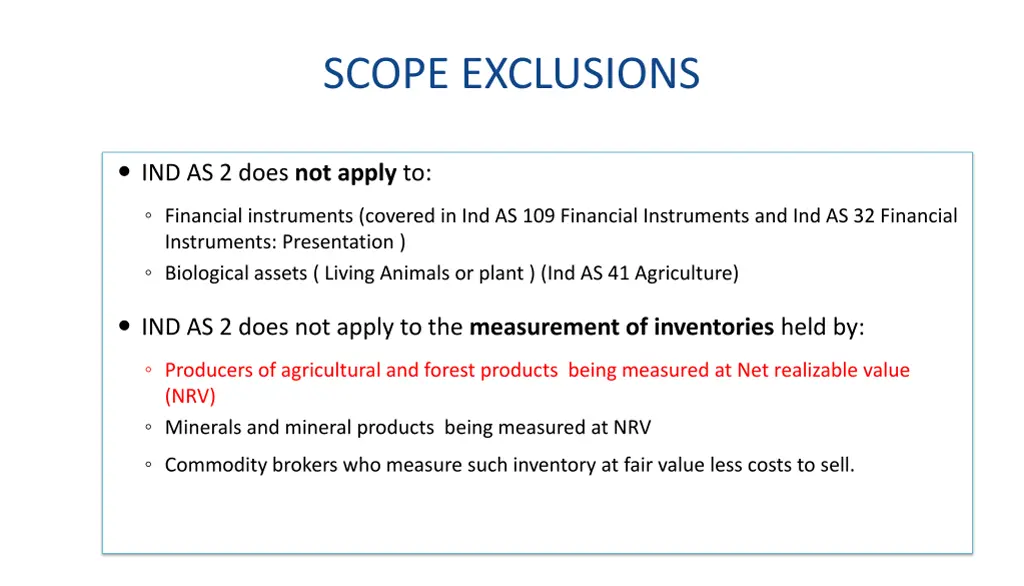 scope exclusions
