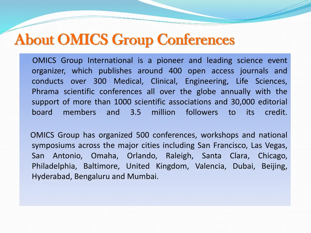 about omics group conferences about omics group