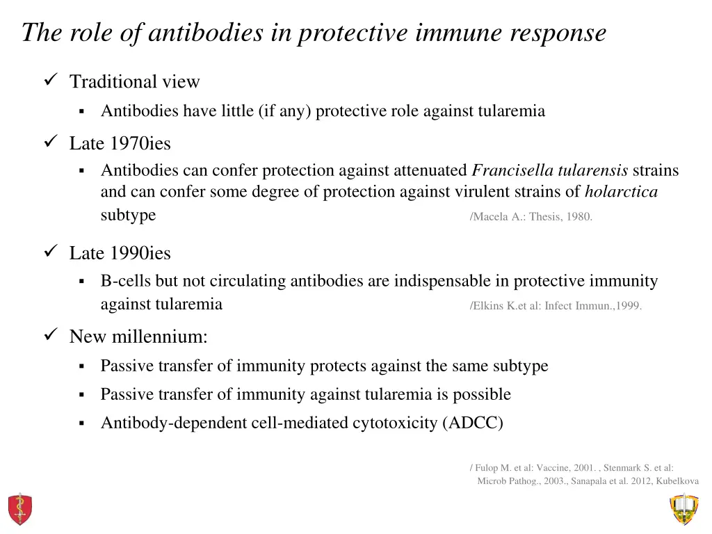 the role of antibodies in protective immune