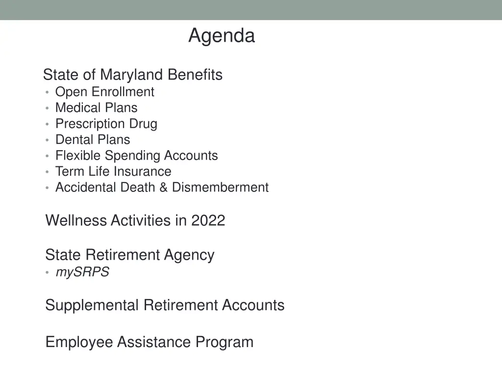 agenda