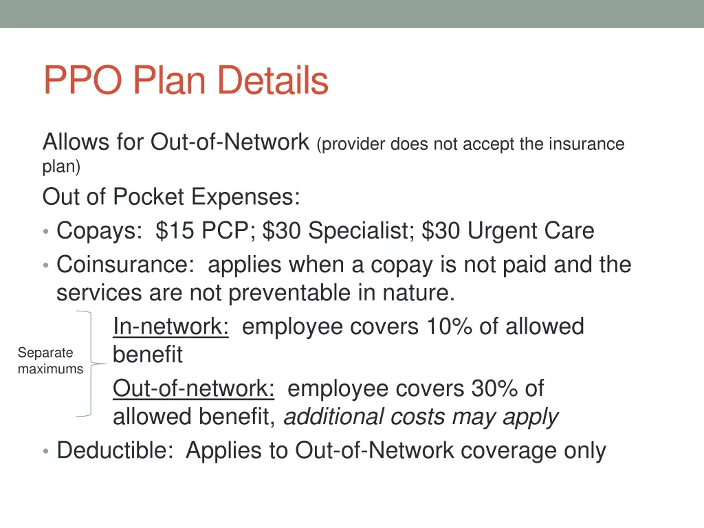 ppo plan details