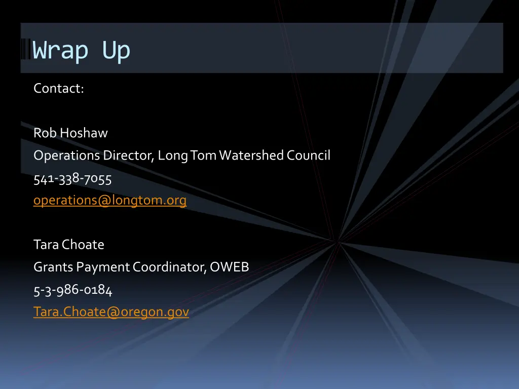 wrap up