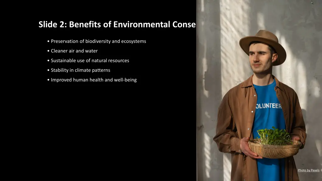 slide 2 benefits of environmental conservation