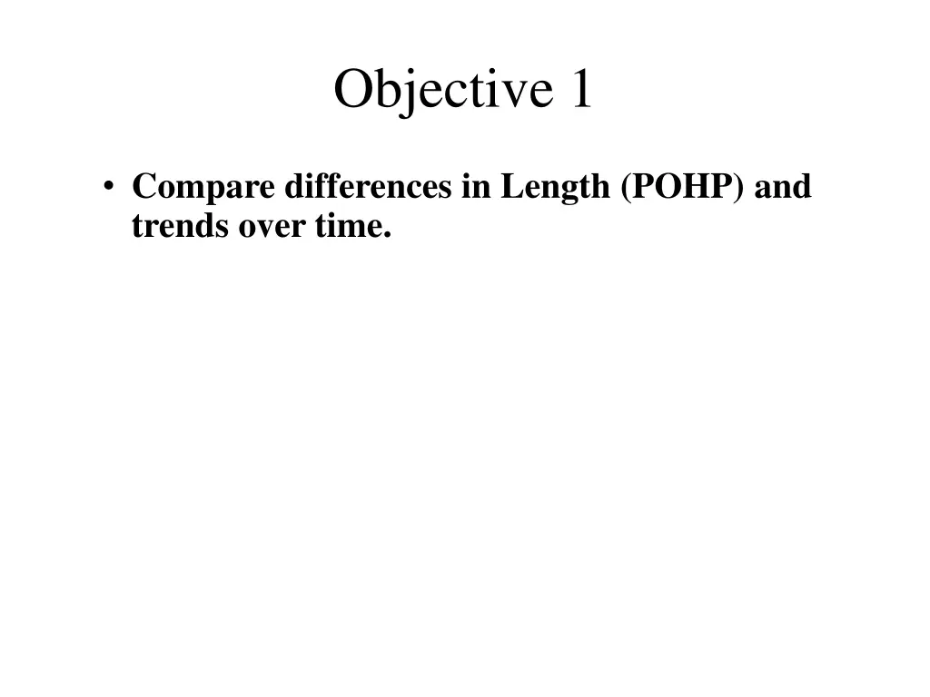 objective 1