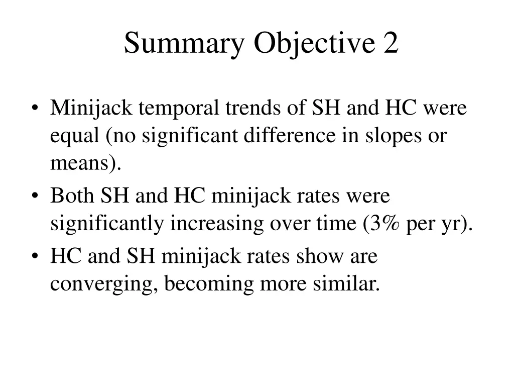 summary objective 2