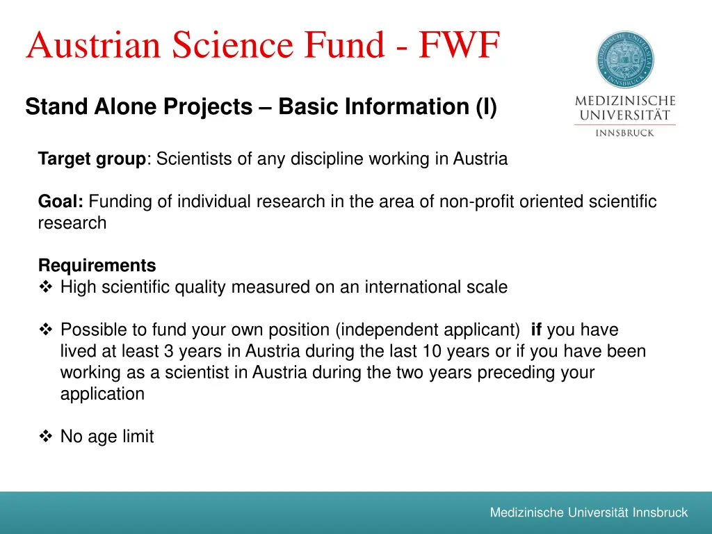 austrian science fund fwf 1