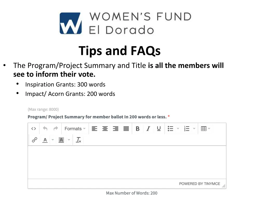 tips and faqs