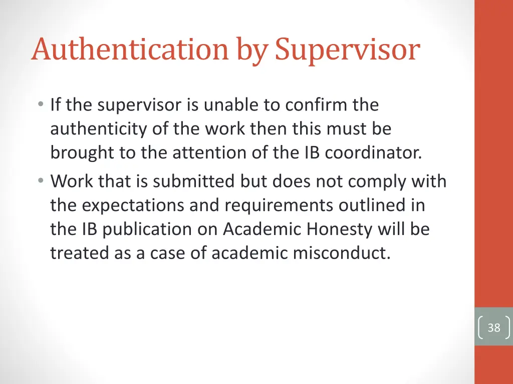 authentication by supervisor 1