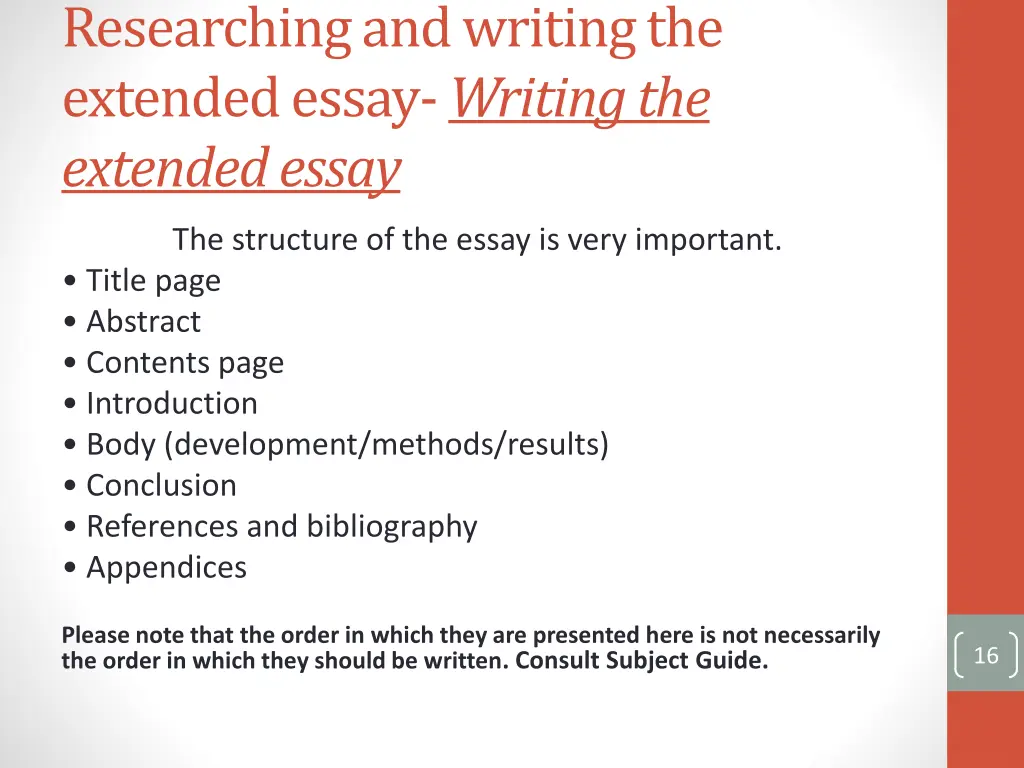 researching and writing the extended essay 3