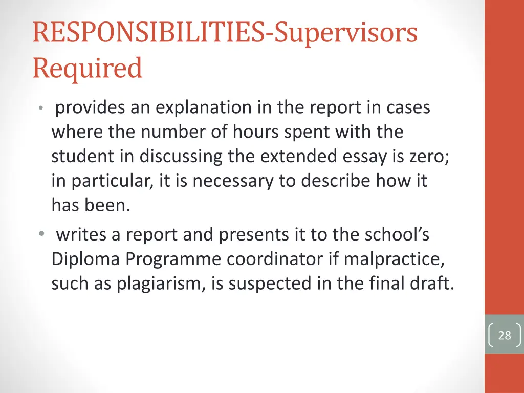 responsibilities supervisors required 3