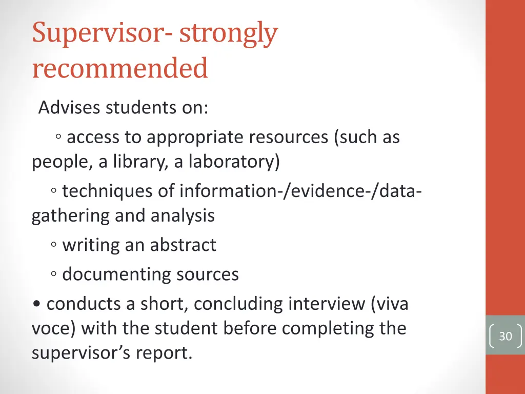 supervisor strongly recommended 1