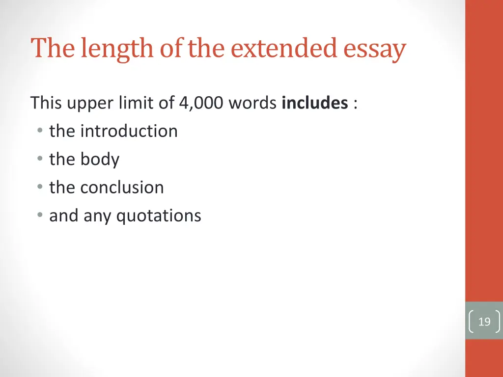 the length of the extended essay 1