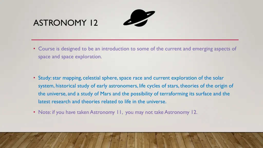 astronomy 12