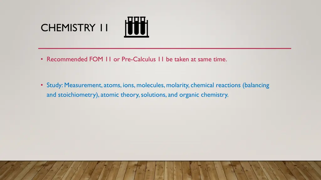 chemistry 11