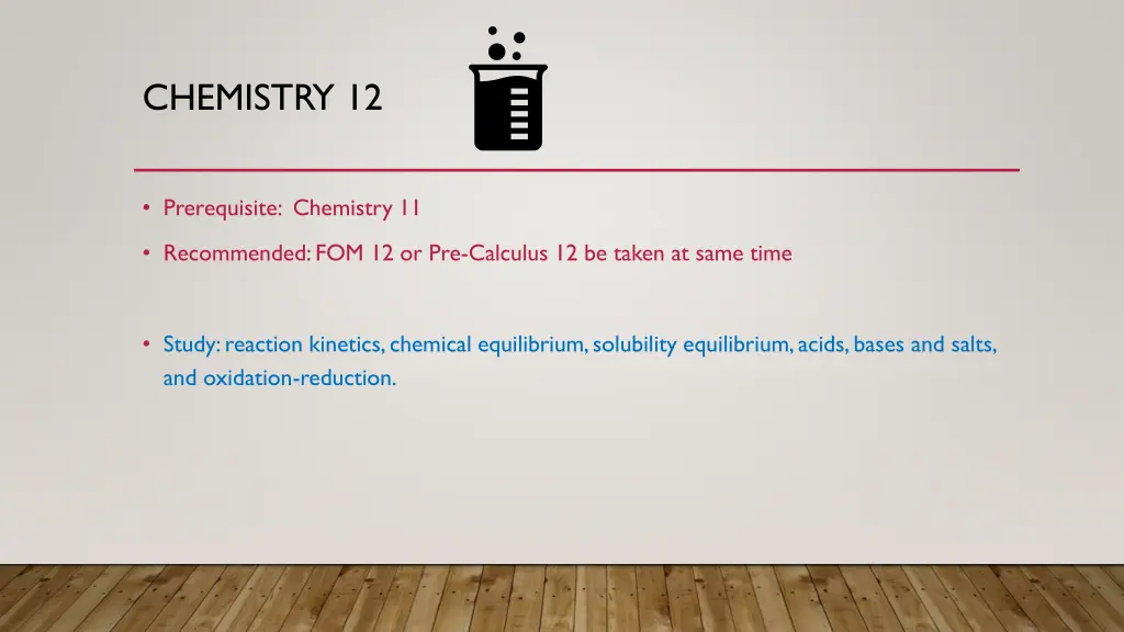 chemistry 12