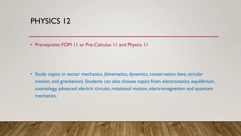 physics 12