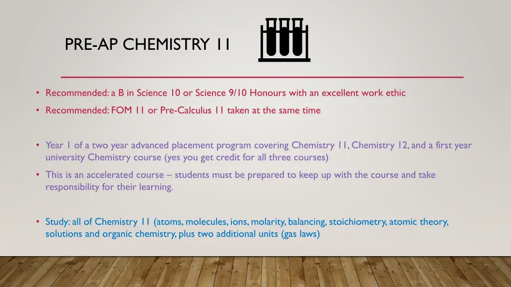 pre ap chemistry 11