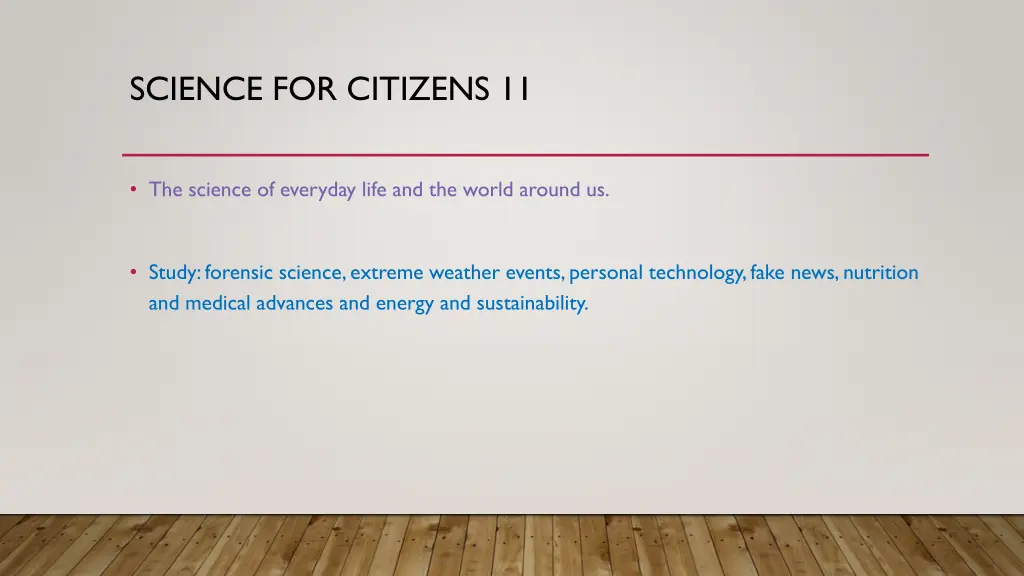 science for citizens 11