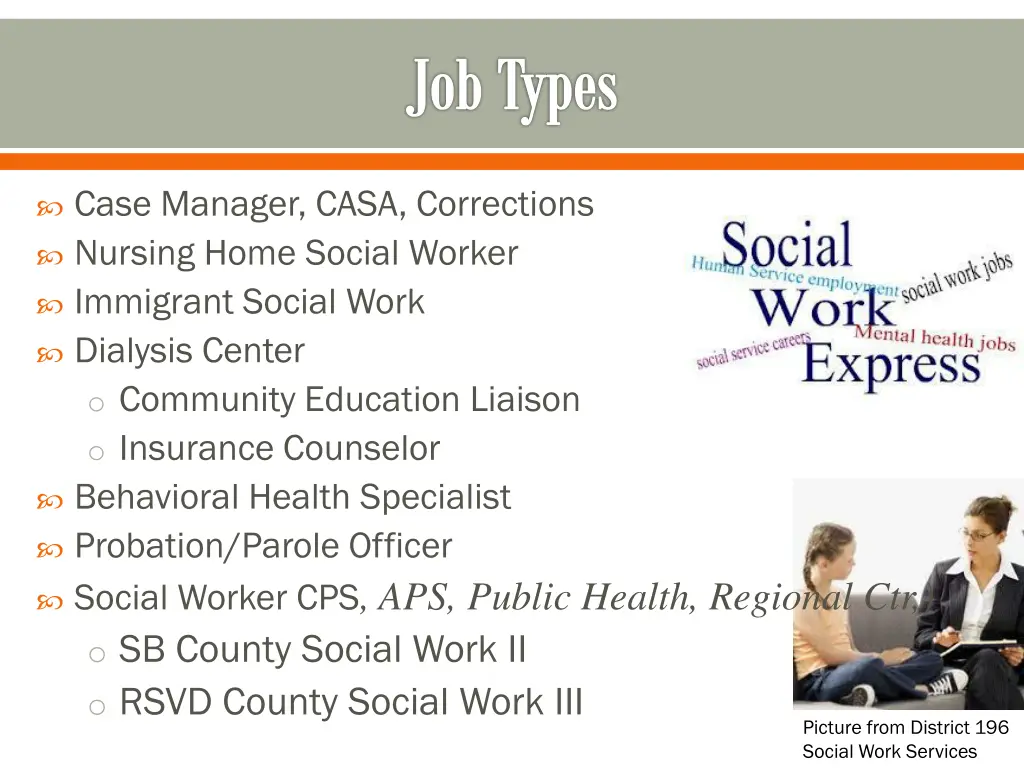 job types