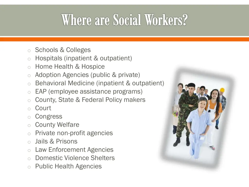 where are social workers