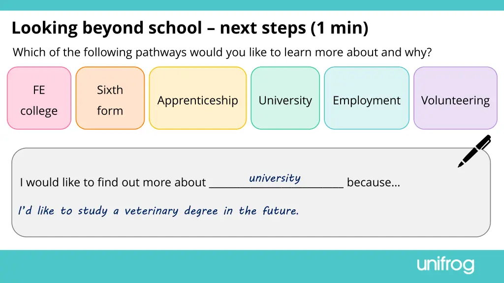 looking beyond school next steps 1 min which