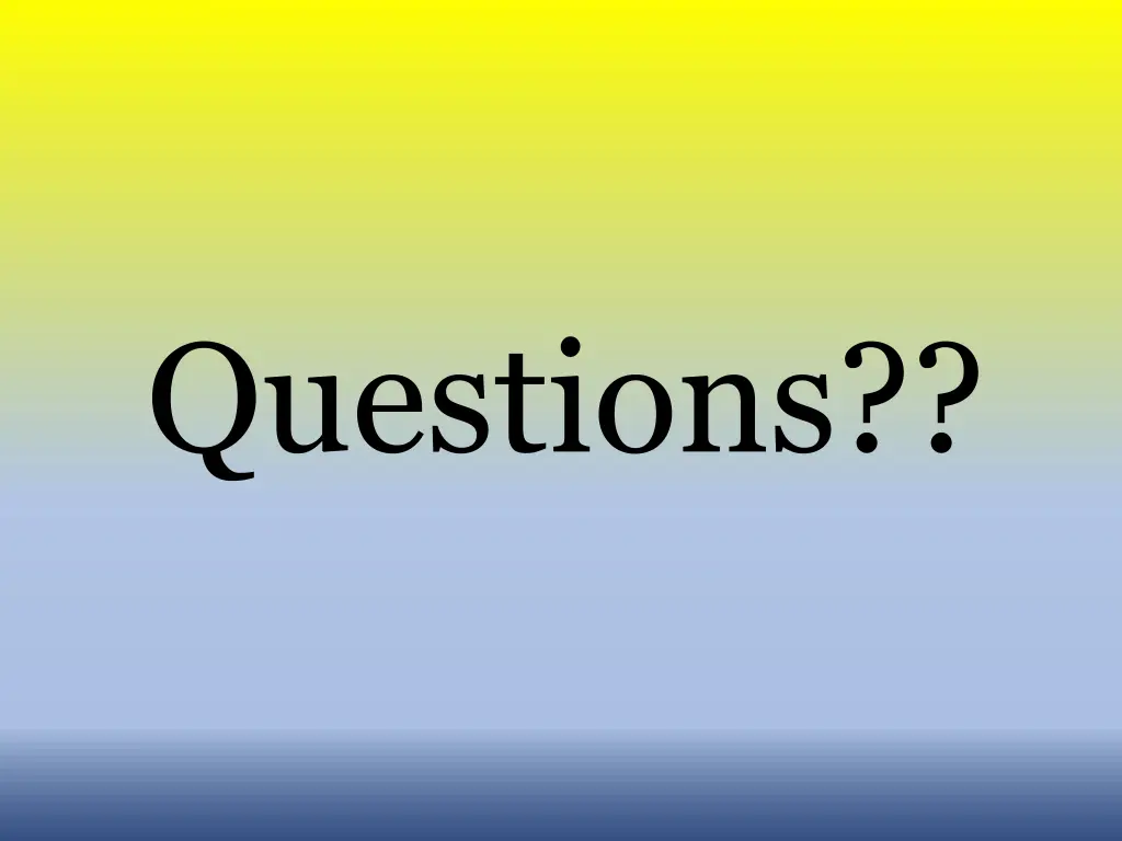 questions