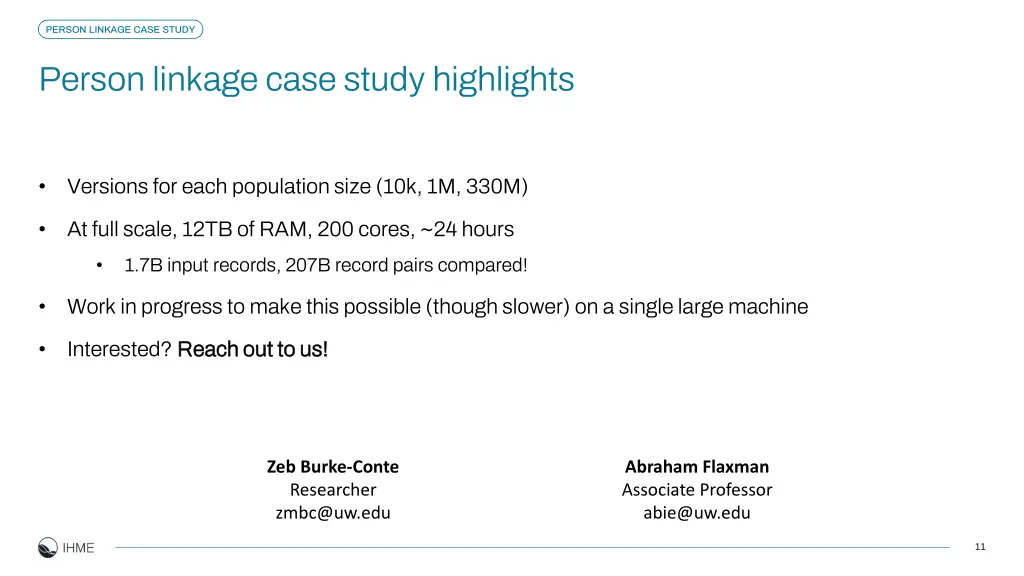 person linkage case study 3