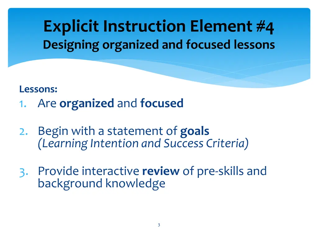 explicit instruction element 4 designing 1