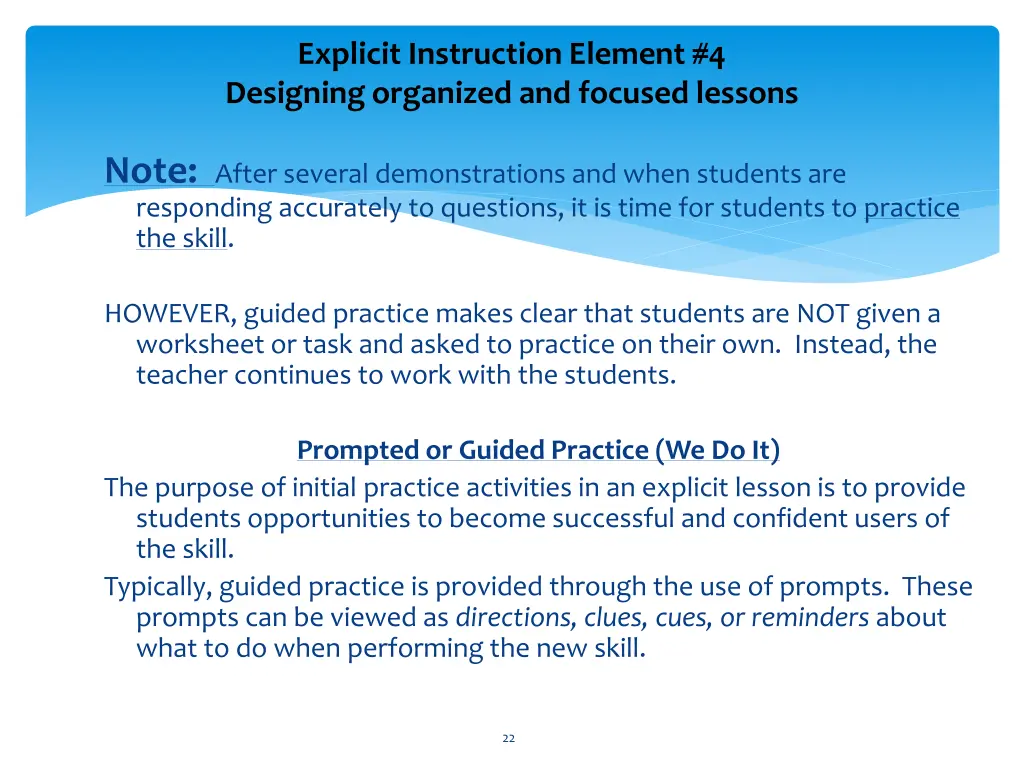 explicit instruction element 4 designing 12