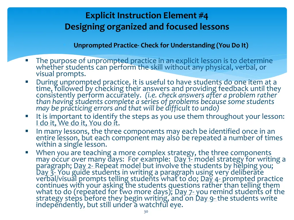 explicit instruction element 4 designing 14