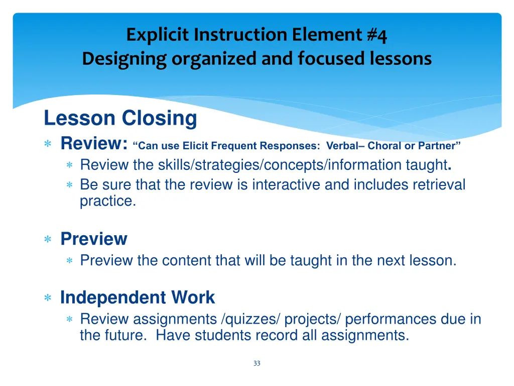 explicit instruction element 4 designing 15