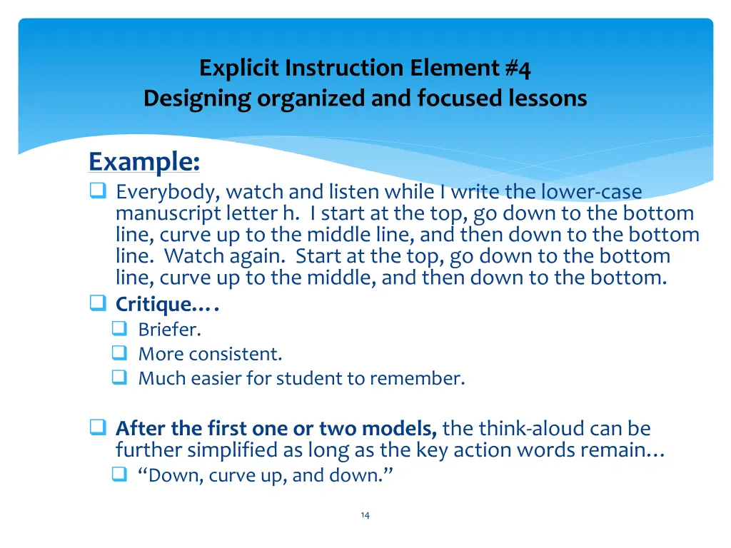 explicit instruction element 4 designing 8