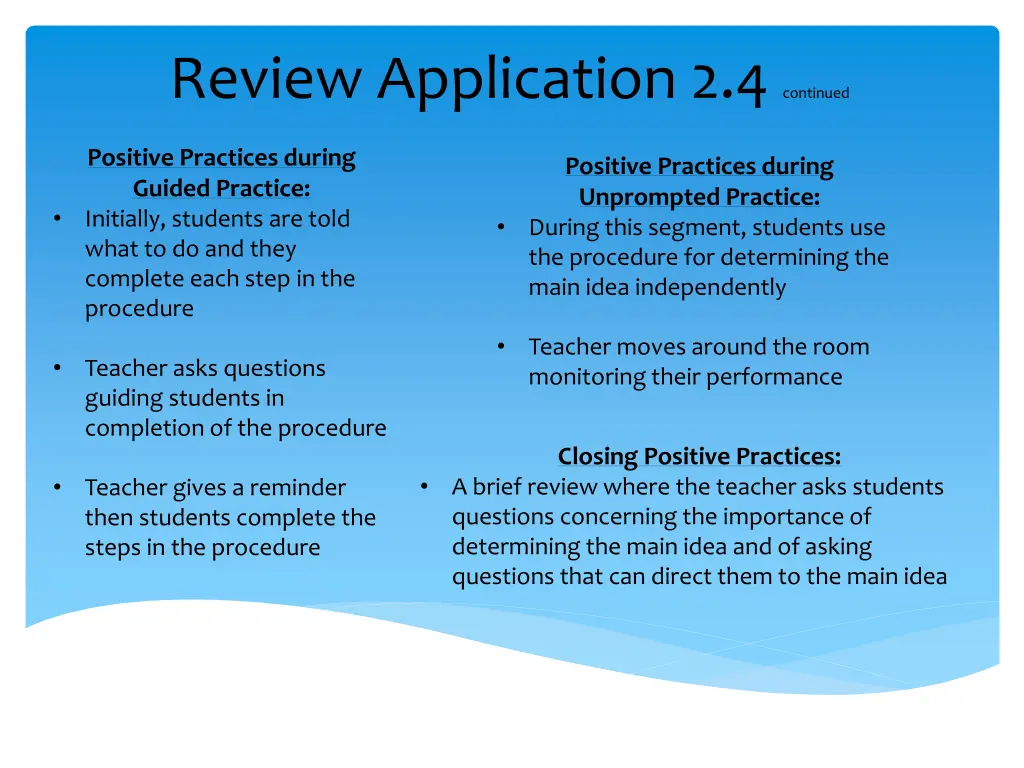 review application 2 4 continued