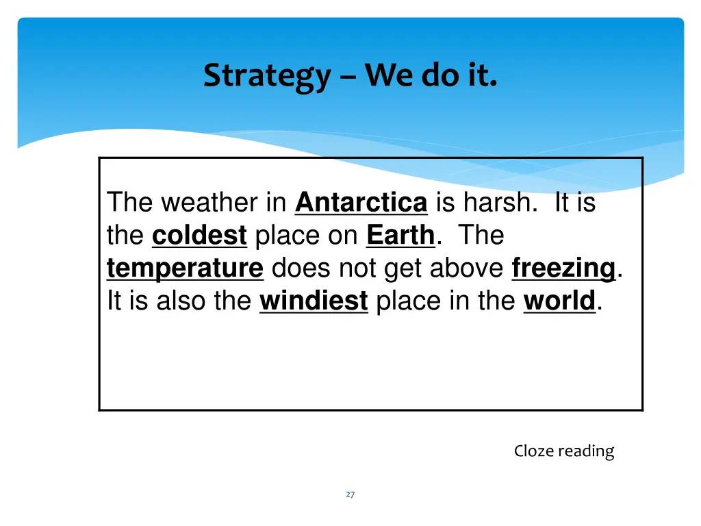 strategy we do it