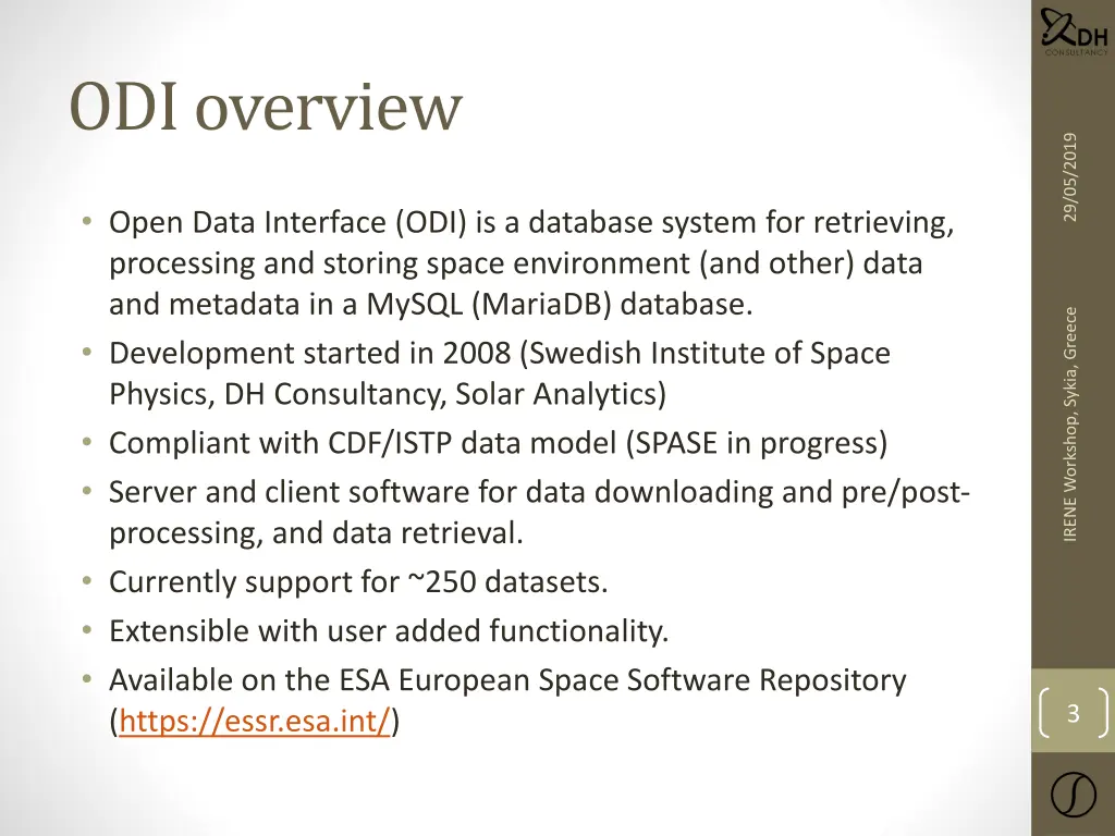odi overview