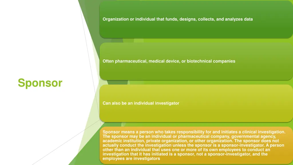 organization or individual that funds designs