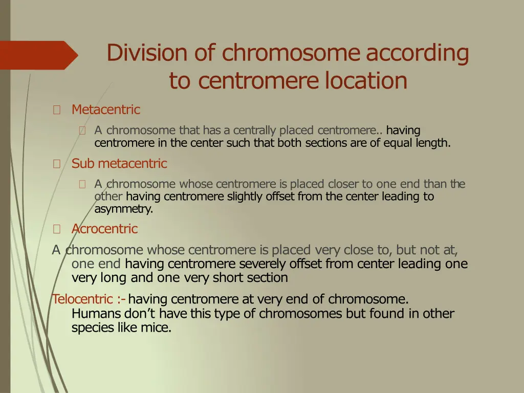 division of chromosomeaccording