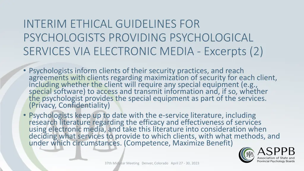 interim ethical guidelines for psychologists 2