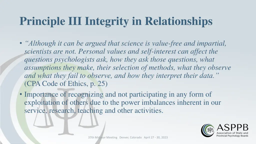 principle iii integrity in relationships 1